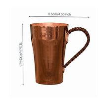 Handmade Copper Cup Flared edge Tapered Copper Cup Metal Tumbler