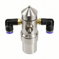 Humidification Nozzle with Elbow Fittings Stainless Steel Misting Nozzle with Brass Body Industrial for Factory, Workshop