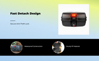 Large waterproof motorcycle trunk