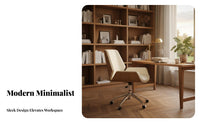 Highspine-Supporting Ergonomic Chair Modern Minimalist Look Office Furniture Gliding Rolling Casters Adjustable Headrest