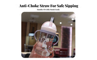 Young Child Sippy Cup Leak-Resistant Child S Straw Water Bottle Portable Young Child Straw Cup for Young Children, Parents, Kindergarten, Daycare