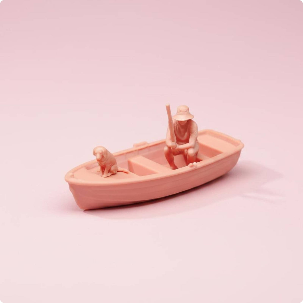 Painted Model Boat Detailed Hobby Miniature Resin for Miniature Scene