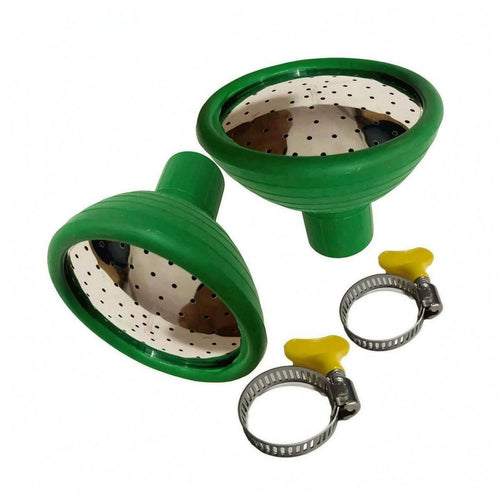 2 Pieces Watering Spray Head Flared Cone Shape Garden Tool Perforated Metal