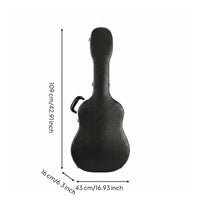Guitar Case Moisture Resistant Waterproof Guitar Case Soft Velvet Lined Interior for Men, Beginners
