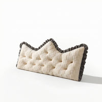 Headboard Cushion Crown-Shaped Backrest Cushiony Padding Backrest Cushion for Sofa