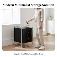 Fluted Door Side Table Modern aesthetic Home Furnishing Multifunctional for Entryway