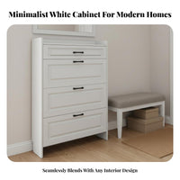 Footwear Storage Unit Space-Saving Entryway Shoe Storage Narrow Design for Apartment Dwellers, Homeowners, Hallway, Living Room, Bedroom