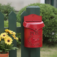 French Countryside Iron Wall Mailbox Decoration