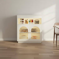Multifunctional Partition Cabinet Featuring Modern Kitchen Island Cabinet Extendable Bar Table Closed Storage Open Shelves Suitable for Adults Apartment Dwellers Small Areas