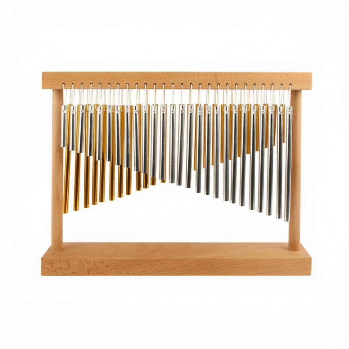 52 Tone Double Row Bar Chimes Sound Healing Tabletop Meditation Chimes