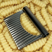 Wave Cut Potato Slicer, Stainless Steel French Fry Cutter, Multi-Function Kitchen Tool