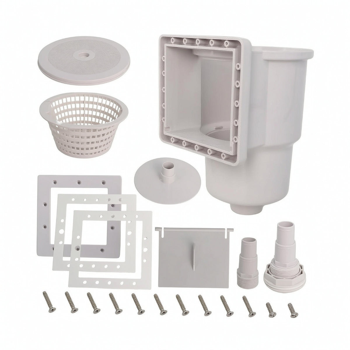 Thru-Wall Pool Skimmer Long-Lasting Through-Wall Pool Skimmer Standard
