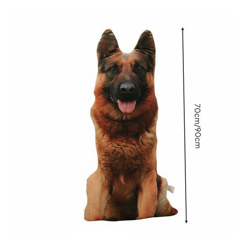 Realistic Dog Stuffed Toy Creative Gift Novelty Creature Pillow Cleanable