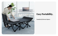 Adjustable Folding Cot Multi-Functional Adjustable Reclining Cot for Caregivers