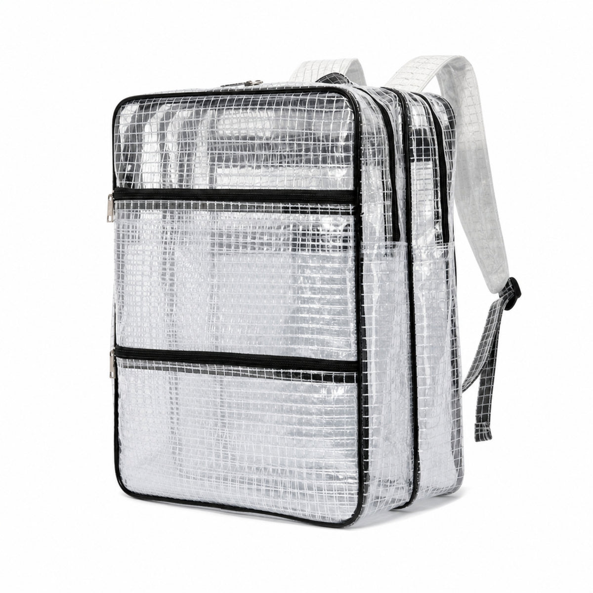 Clear Backpack Structured Transparent Backpack Adjustable Bag for School