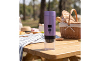 Portable Electric Coffee Mill Adjustable Electric Coffee Compact for Campers, Camping, Office