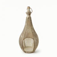 Moroccan-Style Lantern Cutout Moroccan Lantern Metal for Tabletop