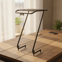 Stable Folding Bike Front Rack Bag-Compatible Front Rack with Support Arm Sturdy Solid for City Riders