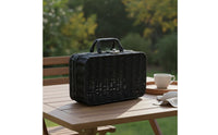 Faux-Rattan Storage Box Portable Suitcase Storage Box Multi-Purpose