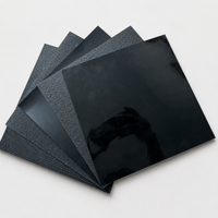 HDPE Geomembrane Pond Liner, Waterproof Sealing Membrane for Aquaculture, Black Liner 2-7m Width, Robust Sealing