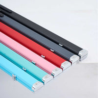 180-Degree Double-Slot Flat-Open Billiard Cue Case, Aluminum Alloy, for American Pool, Cross-Border