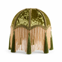 Lampshade with Fringe Vintage Lampshade with Tassels Court-Style for Cafe