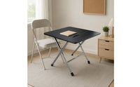 Foldable Folding Table Space-Saving Table with Folding Legs Compact Furniture Portable for Students, Small Rooms, Dormitory, Outdoor