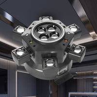 Pulse Six-Arm Stage Light Compact Moving Head Stage Light Multi-Functional Lighting Versatile for DJs, Stages, Clubs