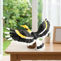 Lifelike Bird Figurine Realistic Bird Sculpture Plastic Decorative for Bookshelf, Patio