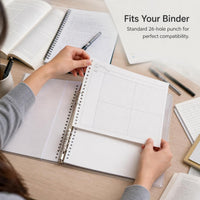 B5 Cornell Mind Map Notebook with Detachable Loose-Leaf Pages for Students
