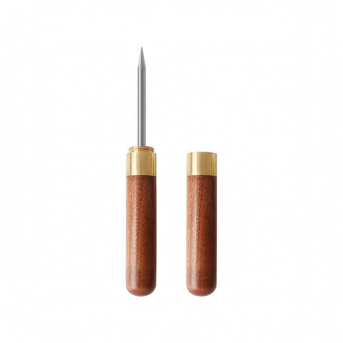 Wooden Tea Needle Wood Handle Tea Pick with Cap Easy to Carry
