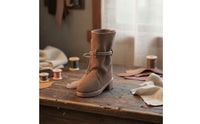 BJD Doll Boots PU Leather Brown Suede Doll Boots Wear Resistant Miniature Toy for Display