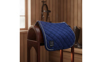 Saddle Pad with Piping Padded Quilted Saddle Pad Shock Absorbing Numnah for Equestrians, Horse Riding