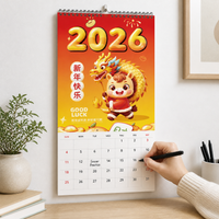 2026 Year of the Horse Cartoon Zodiac Wall Calendar Planner