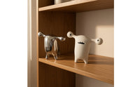 Ceramic Animal Figurine Handmade Animal Ornament Minimalist for Office Desk