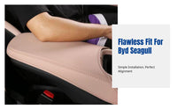 Leather Armrest Box Cover for Seagull, Car-Specific, Snug Fit, Anti-Wear, Breathable, Easy to Clean, Multiple Color Options