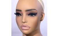 Mannequin Display Bust Skin-Toned-Toned Mannequin Head with Shoulders Shoulder Design Retail Model