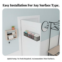Multi-Tier storage areaSaving surface Rack long-finaling for Behind Door, Adults