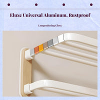 Removable adhesive towel rack