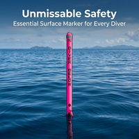 Surface Marker Buoy Scuba Diving, Marker Buoy High Visibility, Diving Surface Ma #variant:Pink