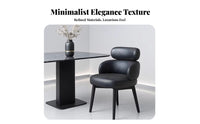Rotating Pedestal Chair Multi-Purpose Upholstered Rotating Seat Modern Minimalist Design Ergonomic Curved Backrest for Adults