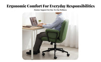 Upholstered Managerial Chair Highspine Support Upholstered Rolling Armchair
