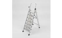 Aluminum Step Ladder with Anti-Slip Treads Sturdy Foldable Household Ladder Space-Saving Folding Step Stool Long-Lasting for Homeowners