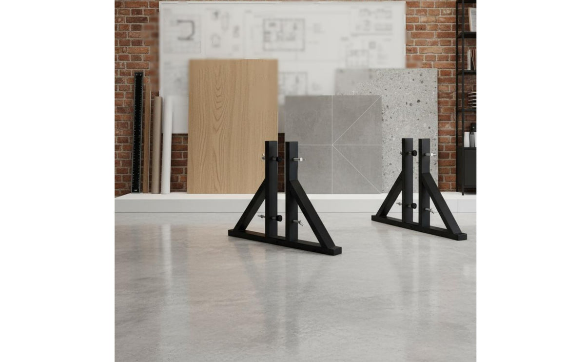 Tile and Door Display Stand Easy Assembly Floor Panel Display Rack Adjustable Panel Support Base Carbon Steel Construction