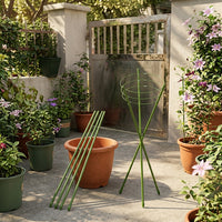 Garden Trellis with Heavy Duty Coated Steel Tube for Potted Plants, Circular Garden Stakes for Plant Support, Indoor Plant Support, Tomato Cage