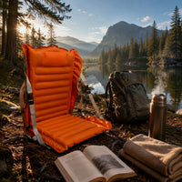 Camping Chair Mat with Backrest Lightweight Foldable Seat Pad for Picnic