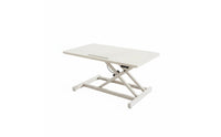 Two-tierTier Design Height Adjustable Desktop Workstation Spacious Work Surface Adjustable Sit-Stand Desk Riser Non-Slip Base Standing Desk Platform with Keyboard Tray Built-in Device Slot for Telecommuting Workers