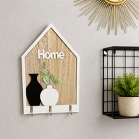 Wedding Gift Vase, Wooden Single Flower Vase, Wall-Mounted, Frame House Style, Modern Design