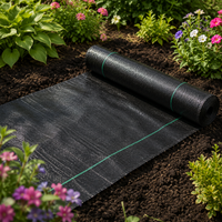 Garden Geotextile for Weed Control Black 0.5x15m, Density 70g/m2