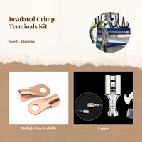 Insulated spade terminal for copper wire
